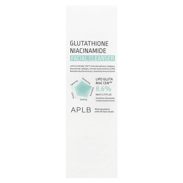 aplb glutathione niacinamide            (40)   OZON    (1659838367) Strengthens the skins moisture barrier to maintain hydration after cleansing Buy APLB - Glutathione Niacinamide