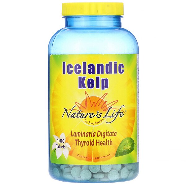 Nature's Life Icelandic Kelp 1 000 Tablets. Цена,  Nature's Life .