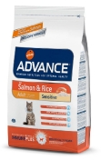 Advance Adult Sensitive Salmon & Rice 10 кг Сухой корм для кошек с чувствительным пищеварением: лосось и рис