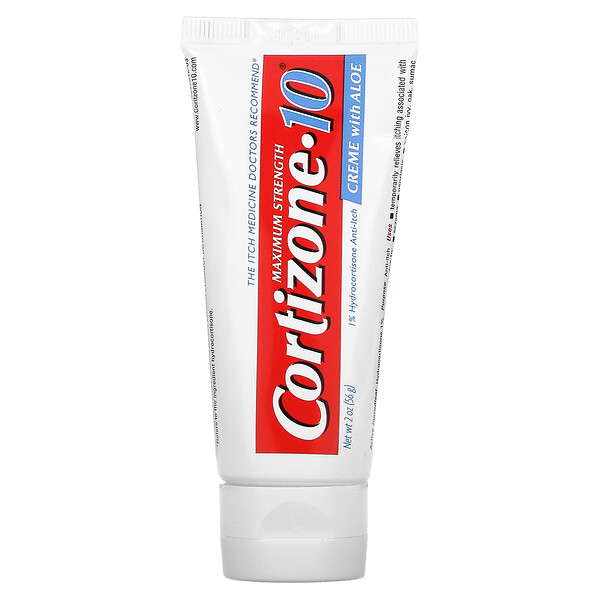 Cortizone 10 1% Hydrocortisone Anti-Itch Creme with Aloe Maximum .